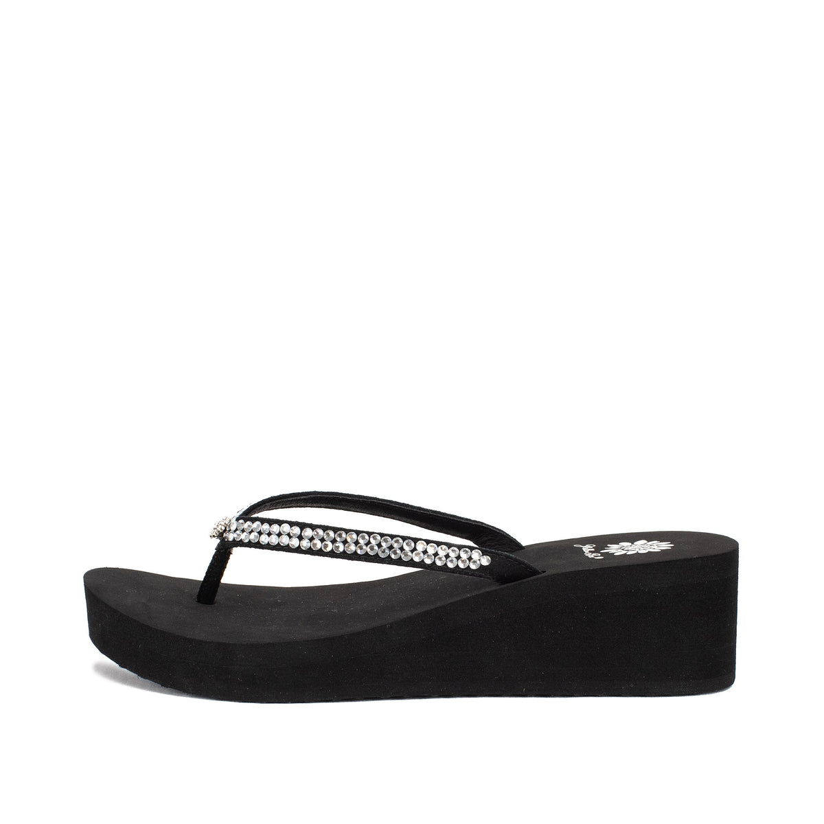 Yellow Box Footwear Custard Wedge Sandal - Black