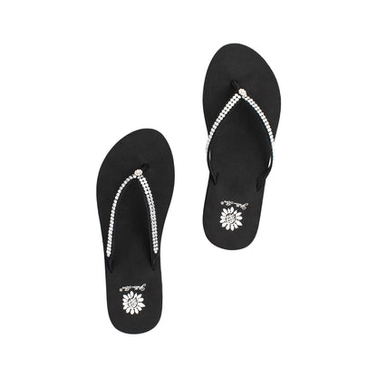 Yellow Box Footwear Custard Wedge Sandal - Black