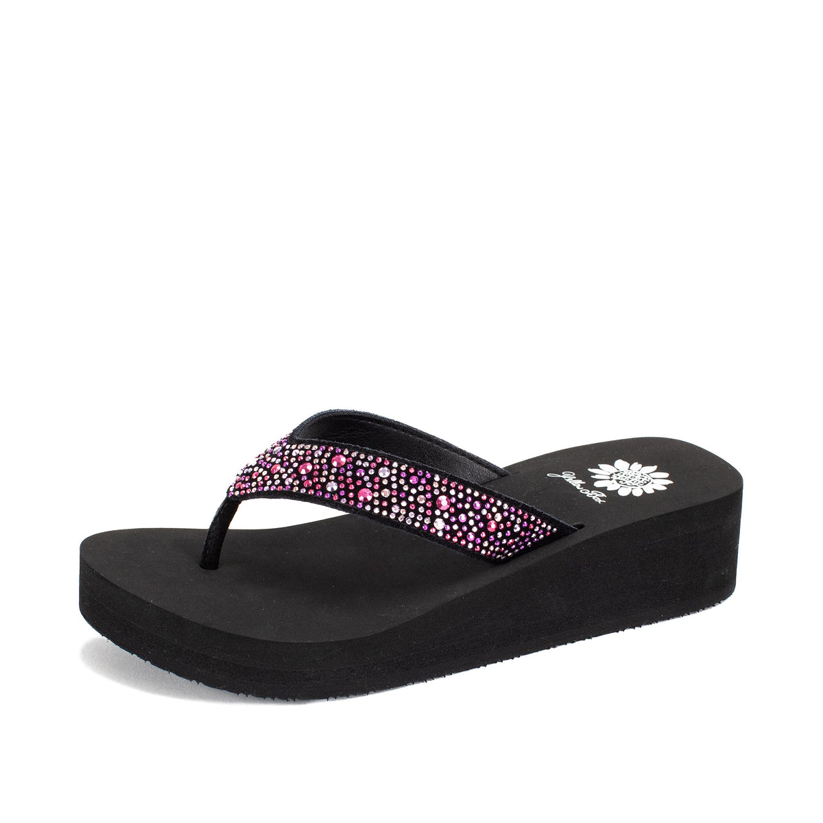 Yellow Box Footwear Africa Wedge Sandal - Purple Multi