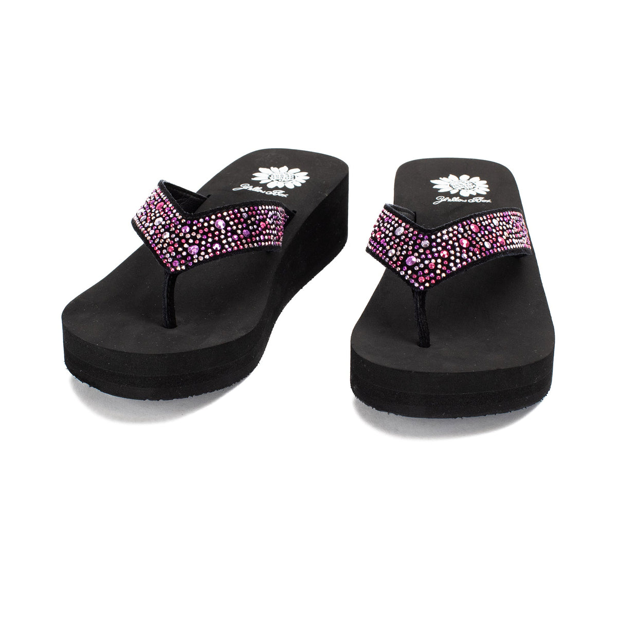 Yellow Box Footwear Africa Wedge Sandal - Purple Multi