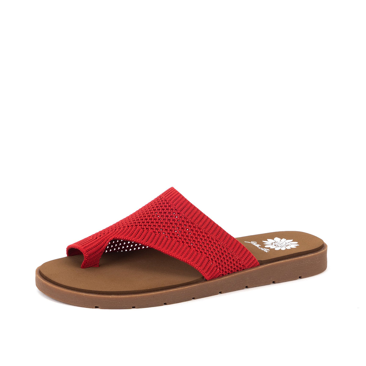 Yellow Box Footwear Feeza Knit Sandal - Red