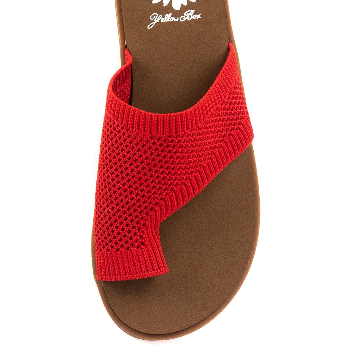 Yellow Box Footwear Feeza Knit Sandal - Red