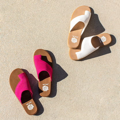 Yellow Box Footwear Feeza Knit Sandal - Red