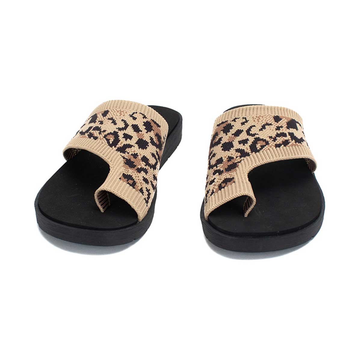 Yellow Box Footwear Feeza Knit Sandal - Leopard
