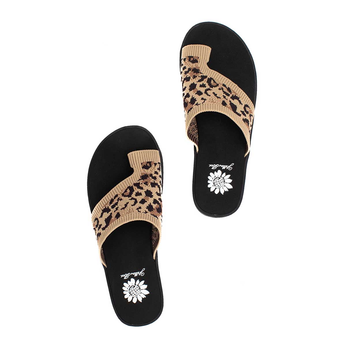Yellow Box Footwear Feeza Knit Sandal - Leopard