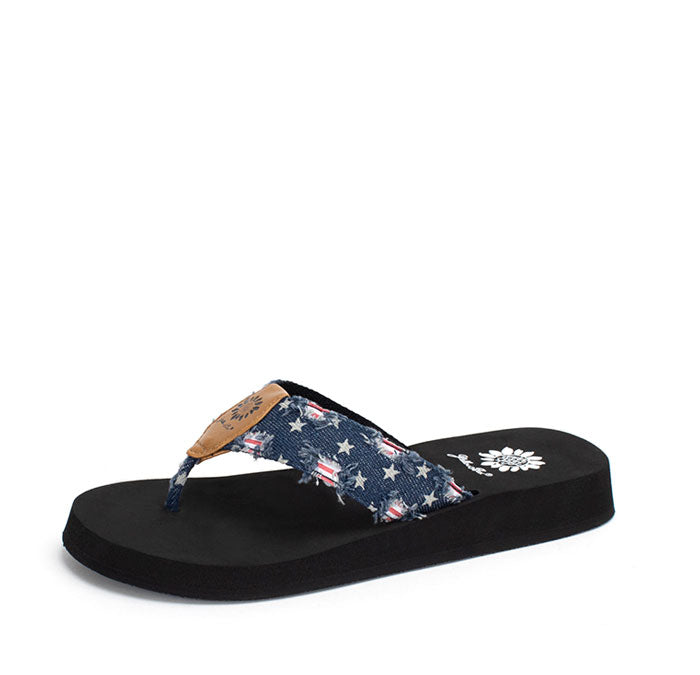 Yellow Box Footwear Firework Flip Flop - Navy
