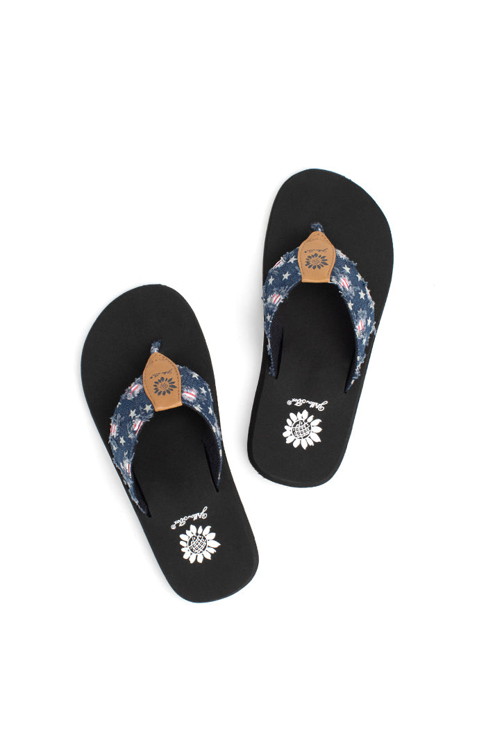 Yellow Box Footwear Firework Flip Flop - Navy