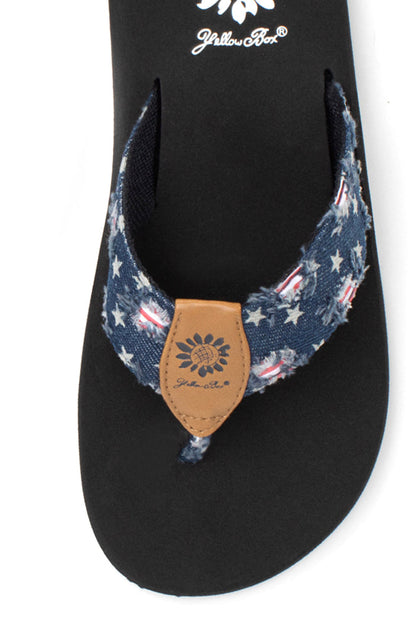 Yellow Box Footwear Firework Flip Flop - Navy