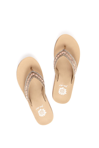 Yellow Box Footwear Marcy Wedge Sandal - Taupe