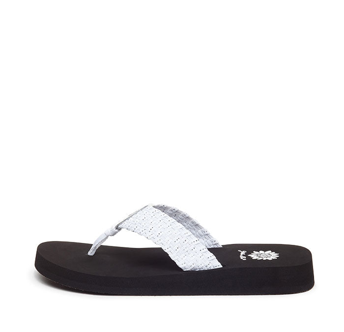 Yellow Box Footwear Soleil Flip Flop - White Silver