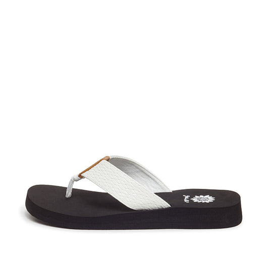 Yellow Box Footwear Flax Flip Flop - White