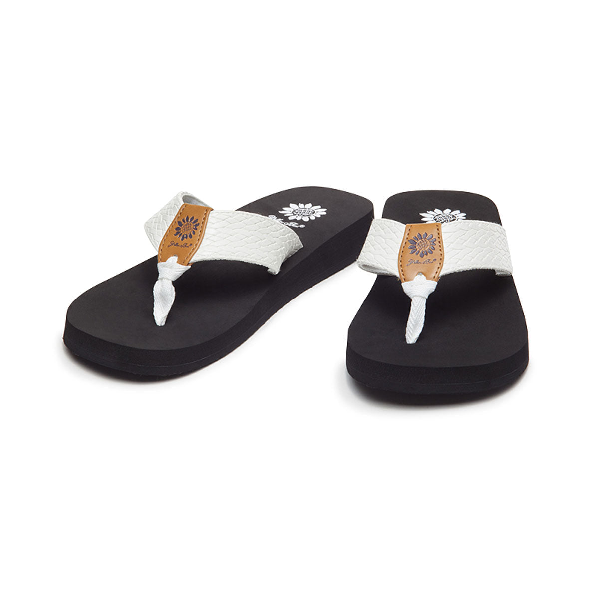 Yellow Box Footwear Flax Flip Flop - White