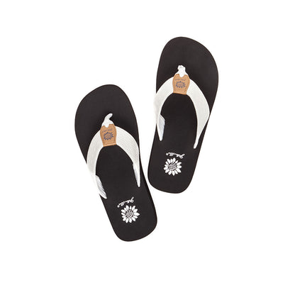 Yellow Box Footwear Flax Flip Flop - White