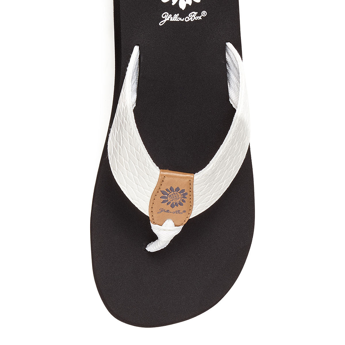 Yellow Box Footwear Flax Flip Flop - White