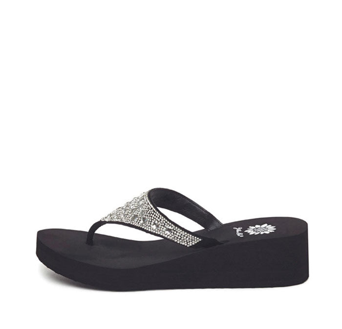 Yellow Box Footwear Birder Wedge Sandal - Clear