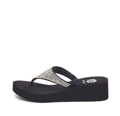 Yellow Box Footwear Birder Wedge Sandal - Clear