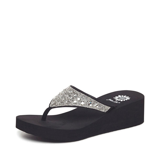 Yellow Box Footwear Birder Wedge Sandal - Clear
