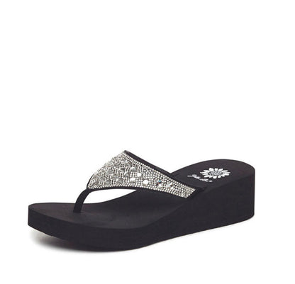 Yellow Box Footwear Birder Wedge Sandal - Clear