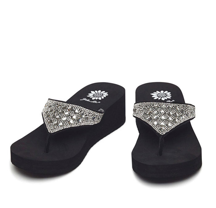 Yellow Box Footwear Birder Wedge Sandal - Clear