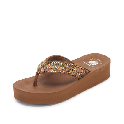 Yellow Box Footwear Bryce Flatform Sandal - Tan Multi