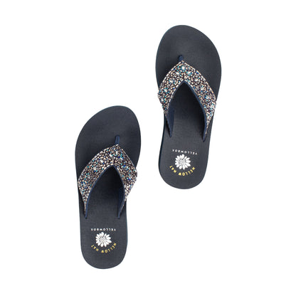 Yellow Box Footwear Becca Flatform Sandal - Navy
