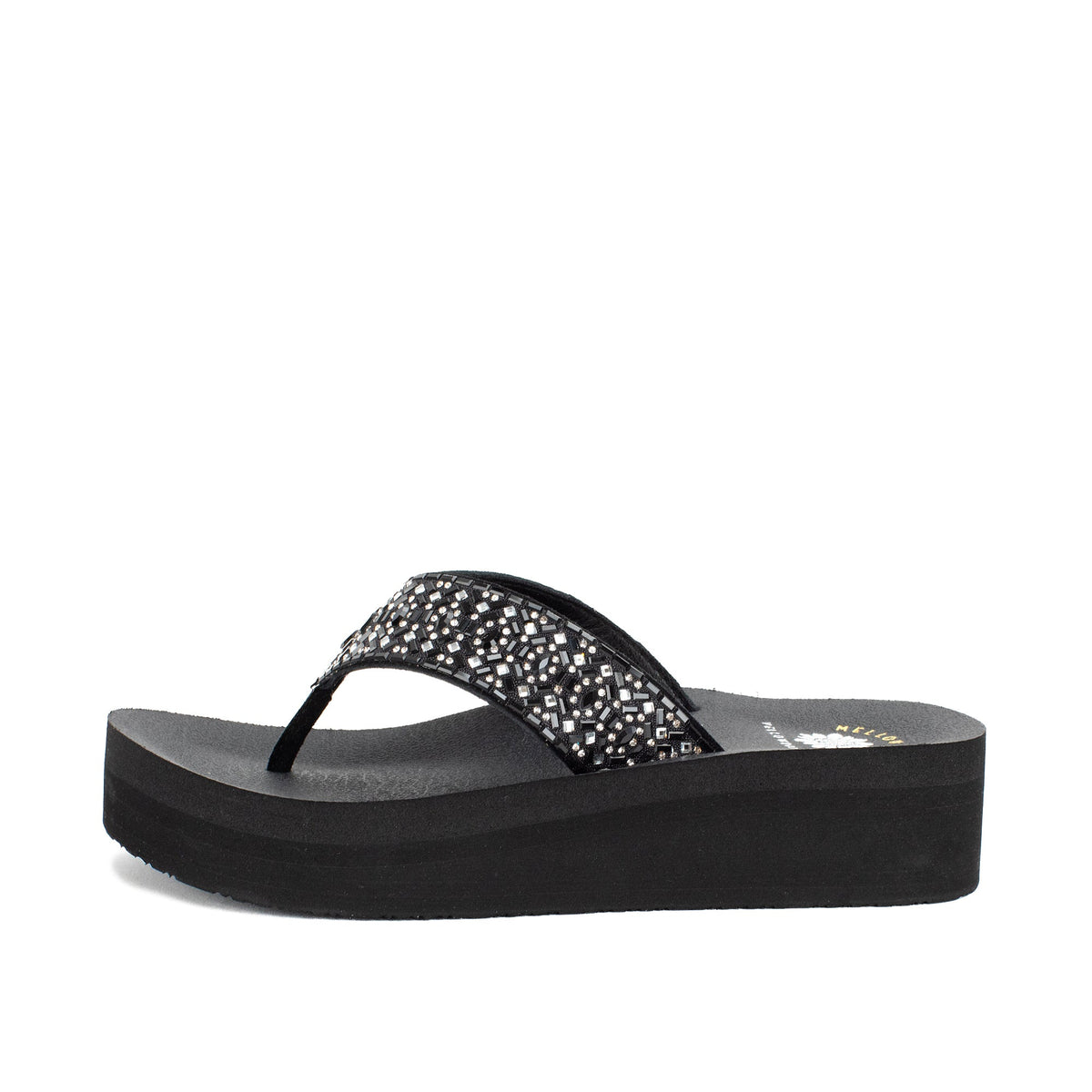 Yellow Box Footwear Becca Flatform Sandal - Navy