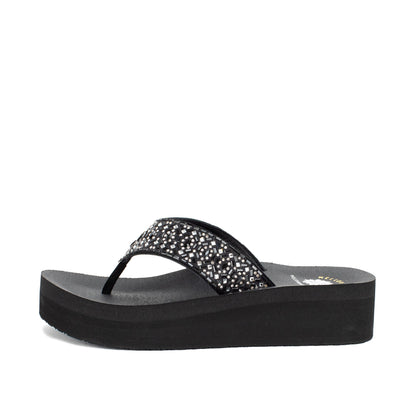 Yellow Box Footwear Becca Flatform Sandal - Navy