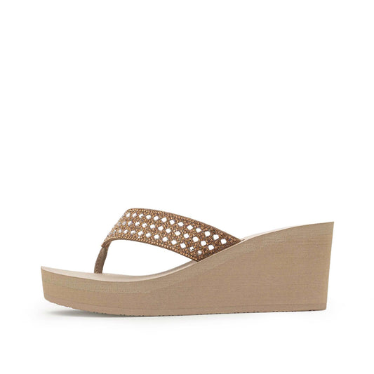 Yellow Box Footwear Wyle Wedge Sandal - Taupe