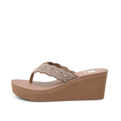 Yellow Box Footwear Winny Wedge Sandal - Tan