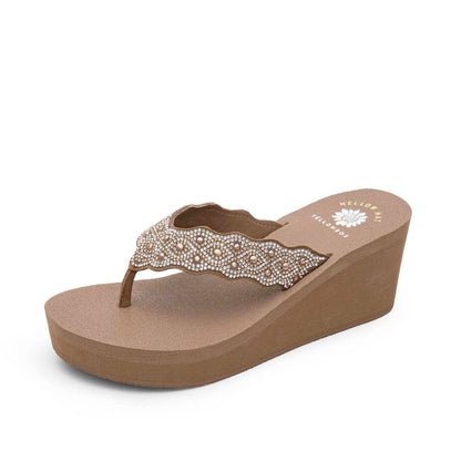 Yellow Box Footwear Winny Wedge Sandal - Tan