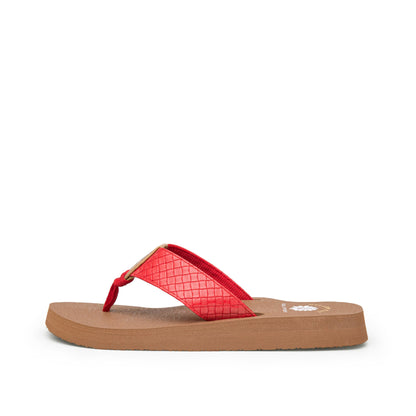 Yellow Box Footwear Nandika Flip Flop - Red