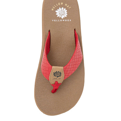Yellow Box Footwear Nandika Flip Flop - Red