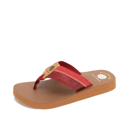 Yellow Box Footwear Nolina Flip Flop - Red