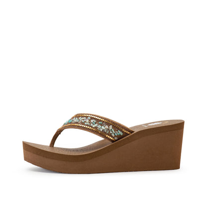 Yellow Box Footwear Wilfred Wedge Sandal - Sand