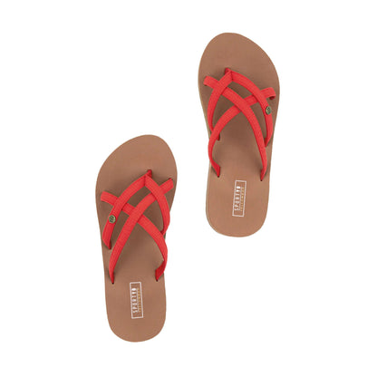 Yellow Box Footwear Misaki Flatform Sandal - Red