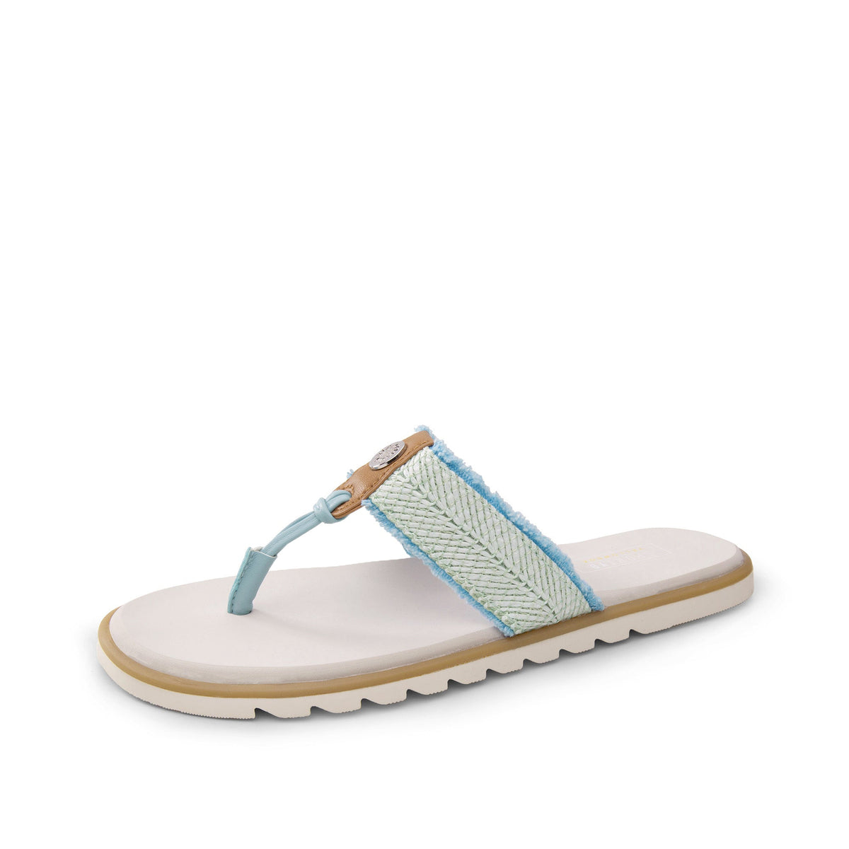 Yellow Box Footwear Stencil Thong Sandal - Blue