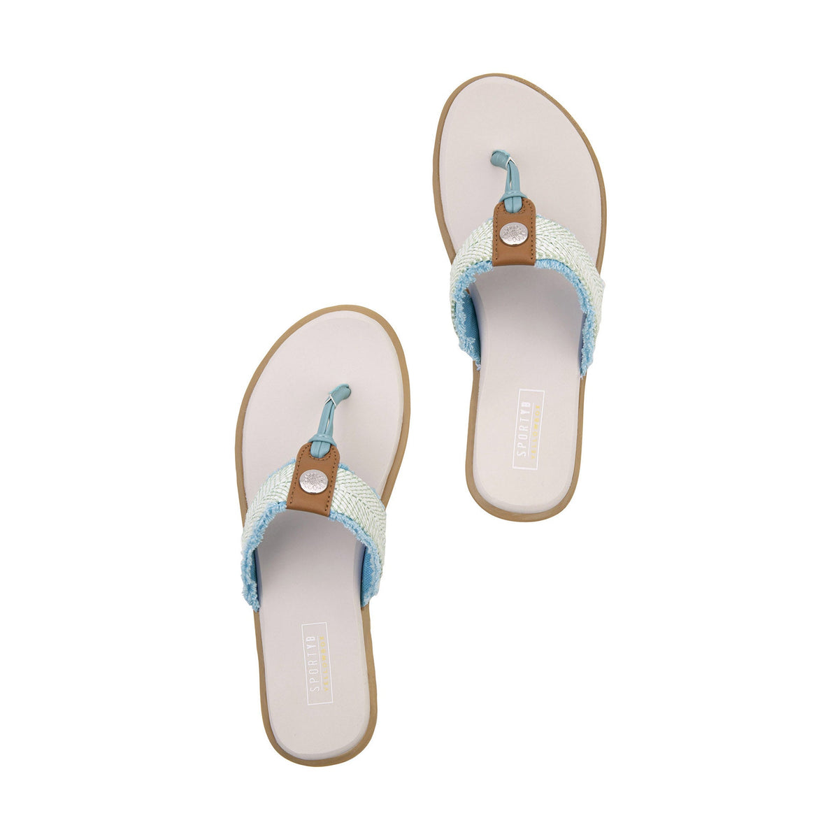 Yellow Box Footwear Stencil Thong Sandal - Blue