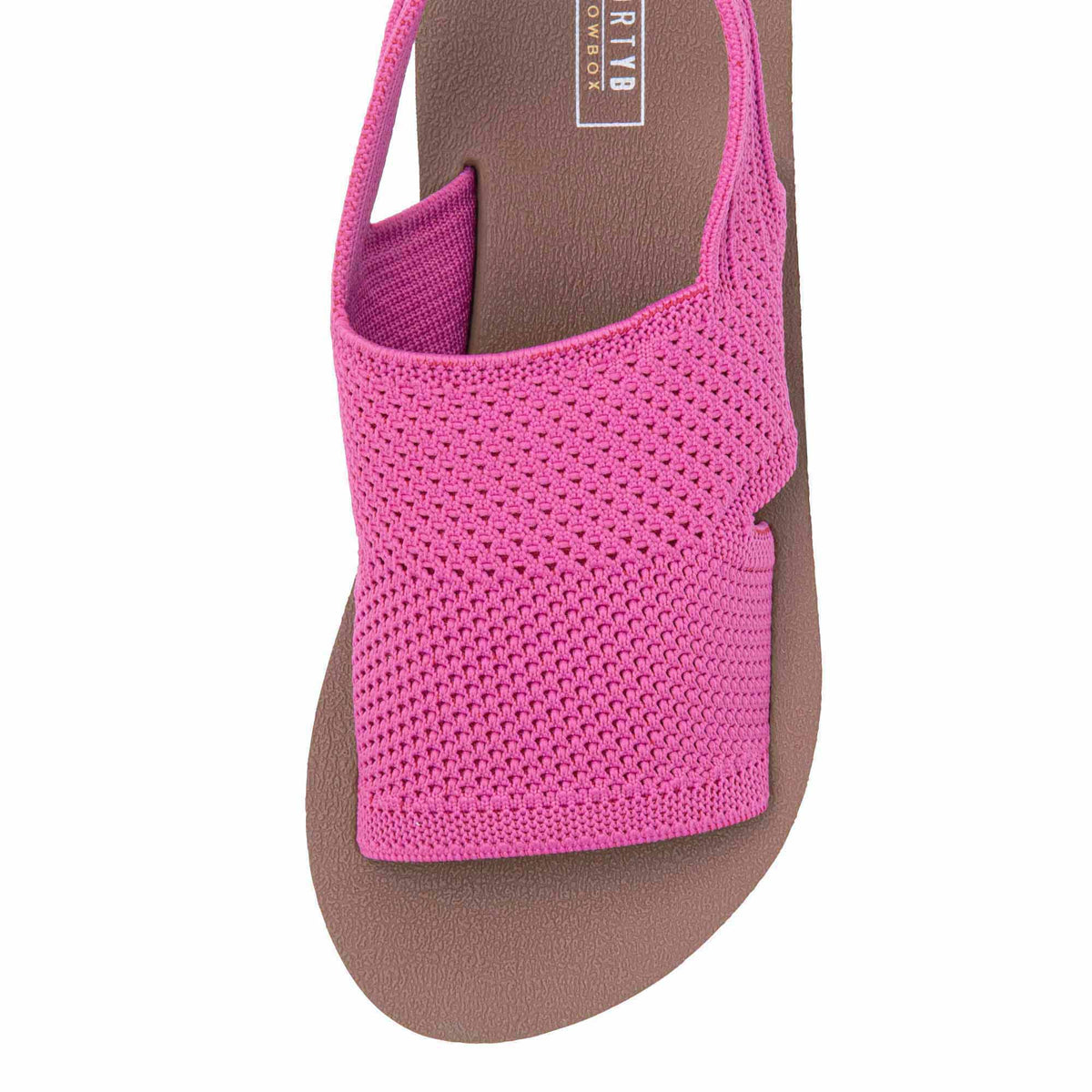Yellow Box Footwear Martie Knit Flatform Sandal - Fuchsia
