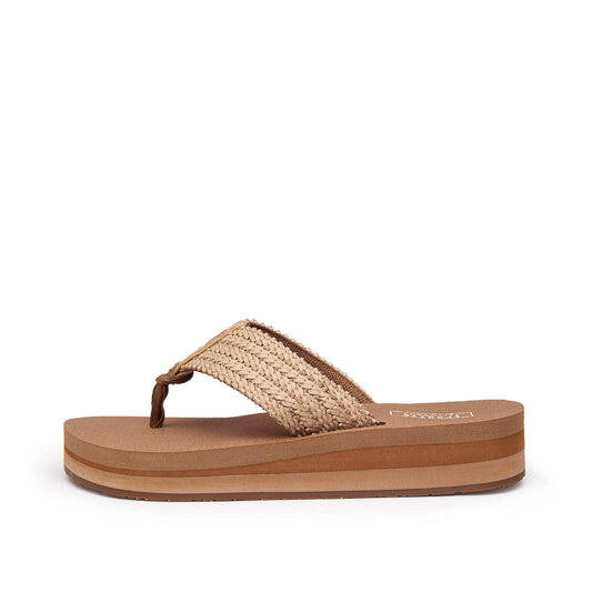 Yellow Box Footwear Misha Flatform Sandal - Tan