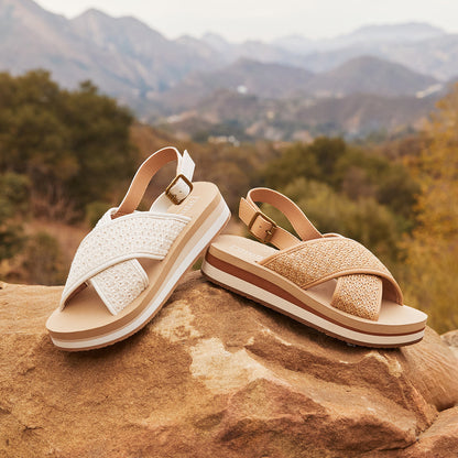 Yellow Box Footwear Mariane Flatform Sandal - Natural