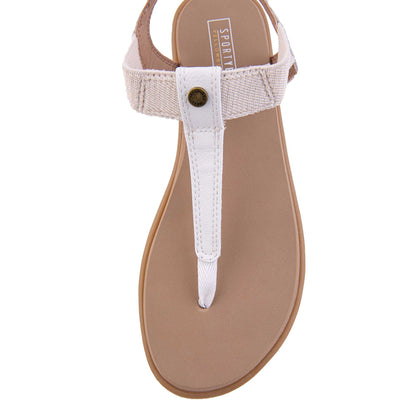 Yellow Box Footwear Static Thong Sandal - White