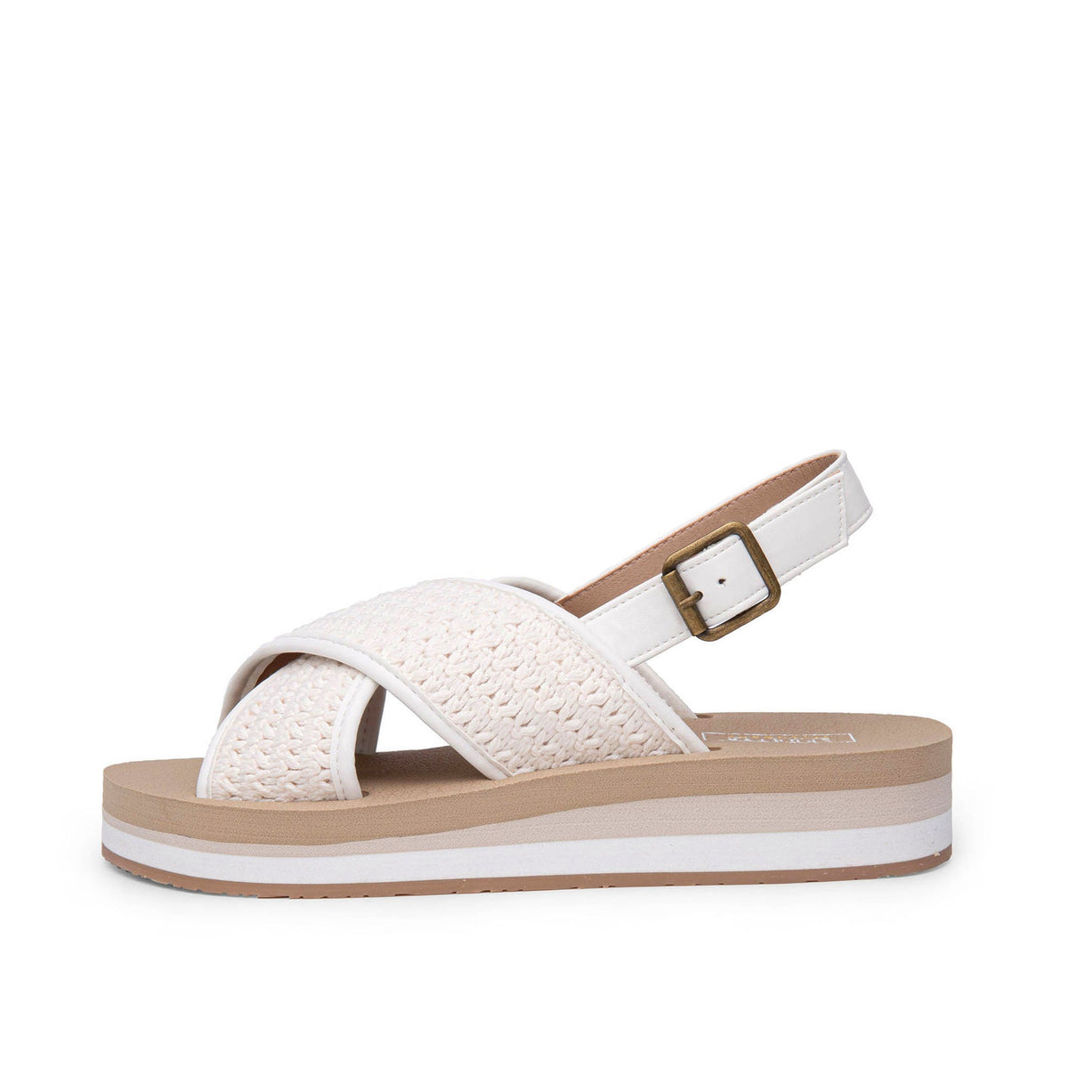 Yellow Box Footwear Mariane Flatform Sandal - Cream