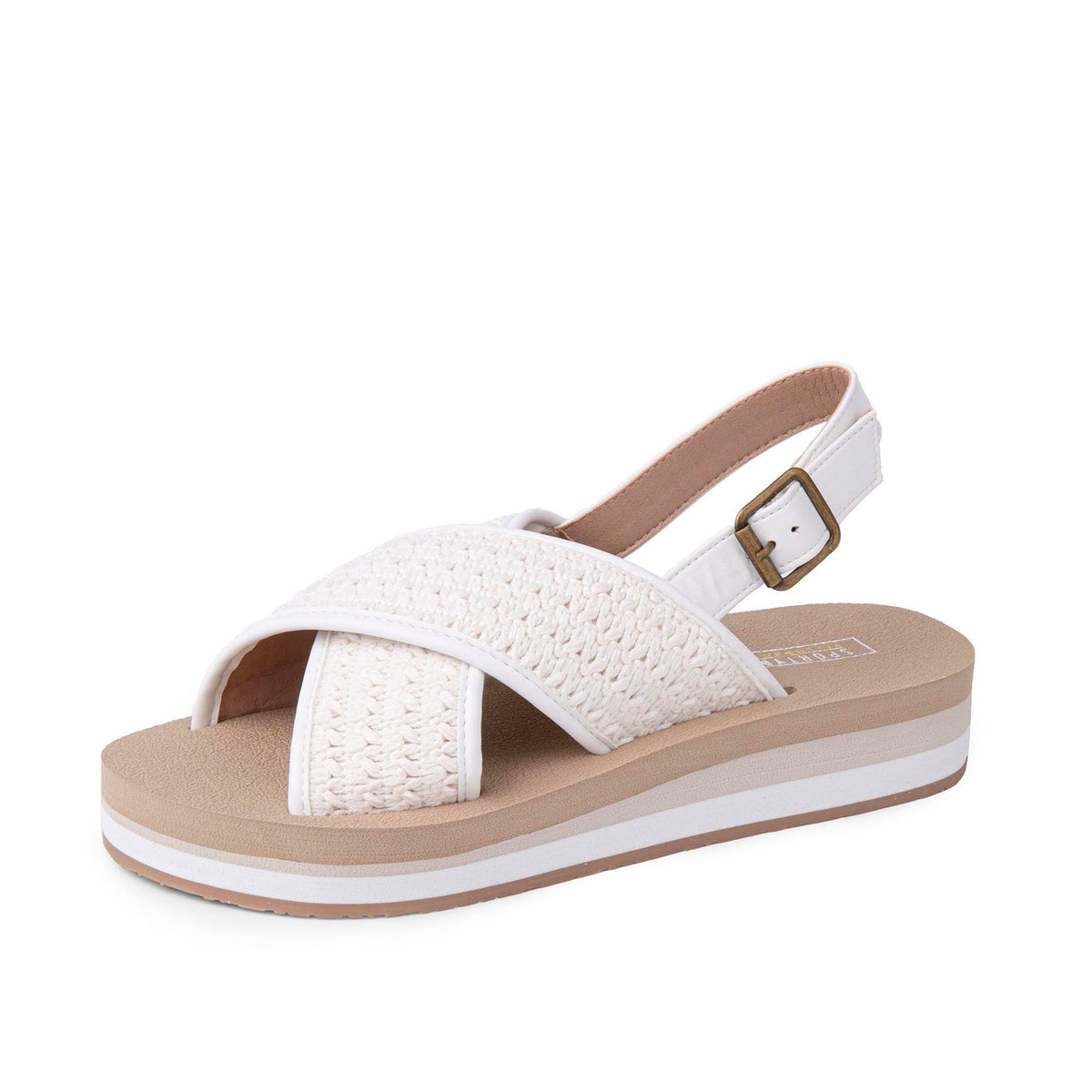 Yellow Box Footwear Mariane Flatform Sandal - Cream