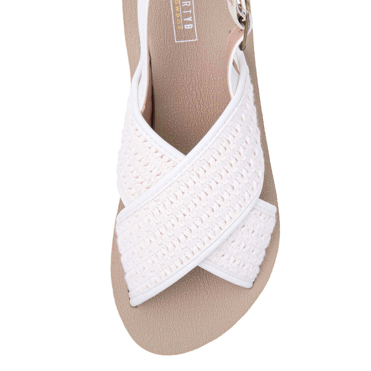 Yellow Box Footwear Mariane Flatform Sandal - Cream