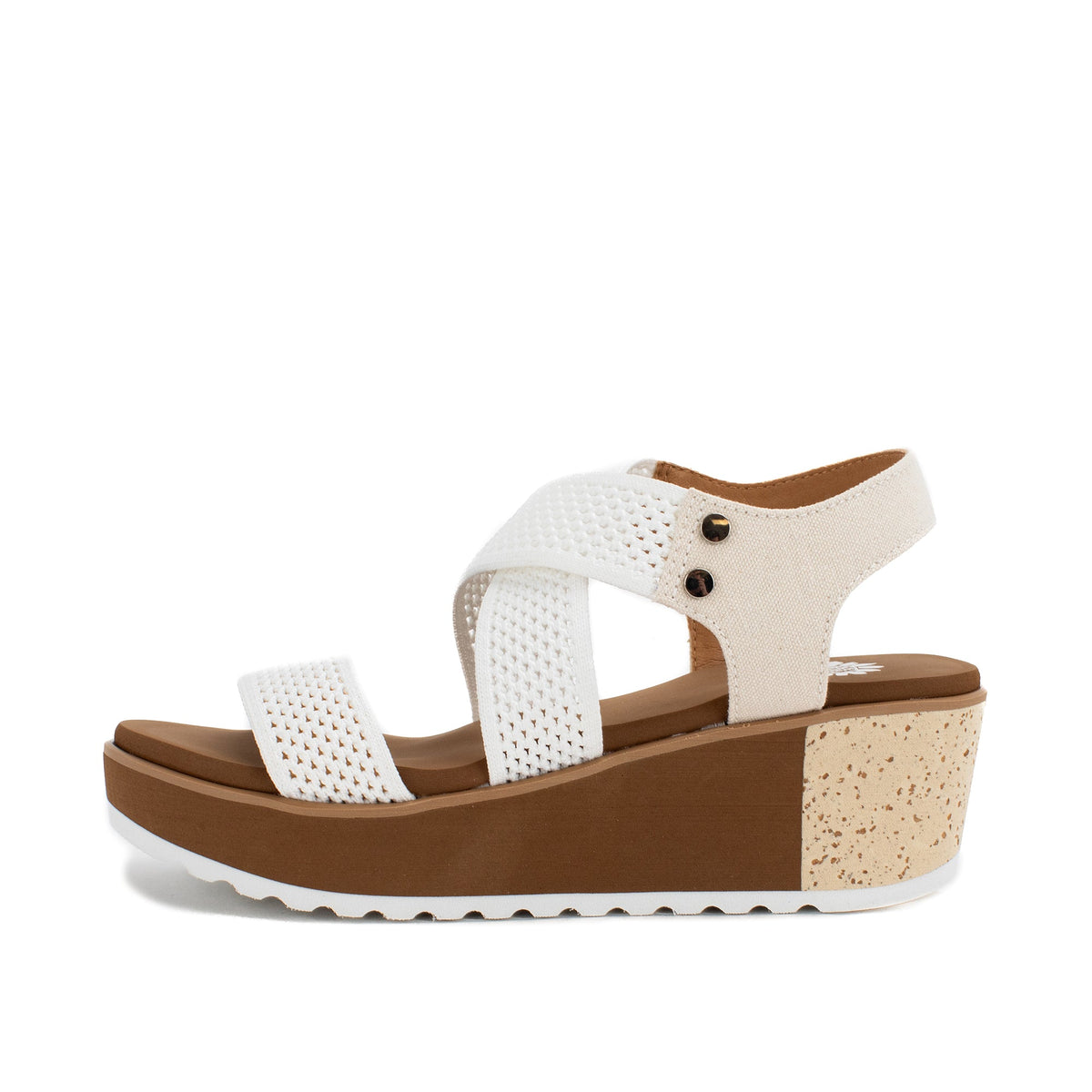 Yellow Box Footwear Marnie Wedge Sandal - White