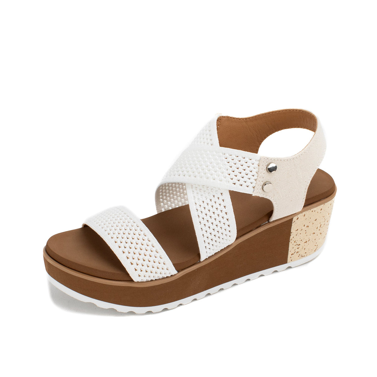 Yellow Box Footwear Marnie Wedge Sandal - White