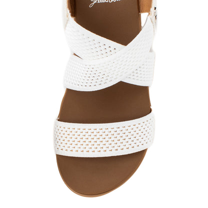 Yellow Box Footwear Marnie Wedge Sandal - White