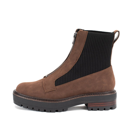 Yellow Box Footwear Spencer Knit Chelsea Boot - Brown