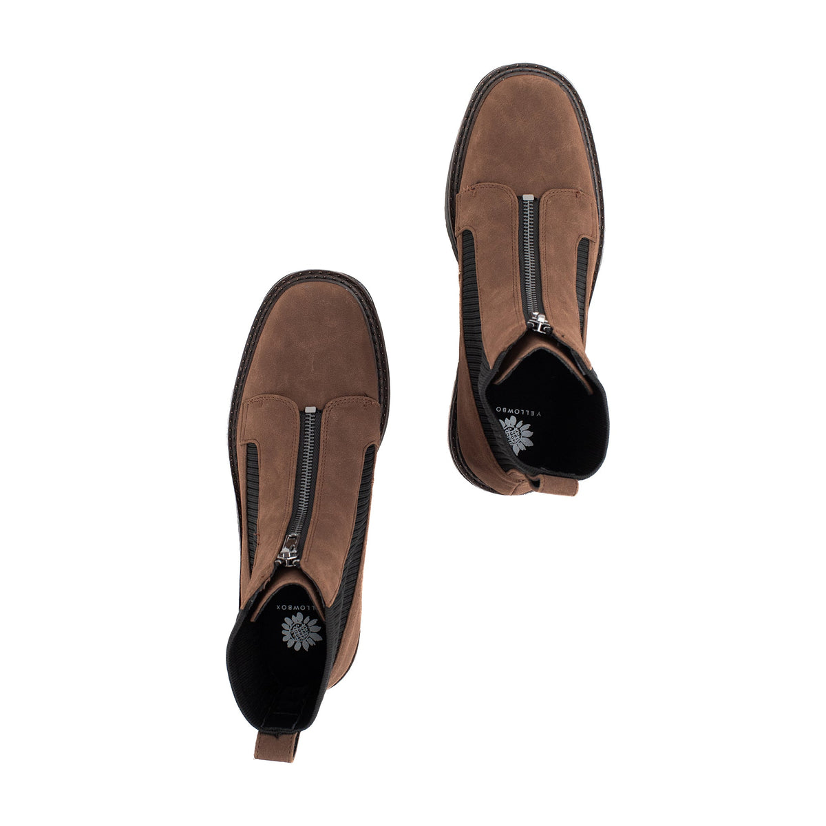 Yellow Box Footwear Spencer Knit Chelsea Boot - Brown