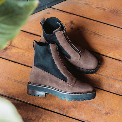 Yellow Box Footwear Spencer Knit Chelsea Boot - Brown